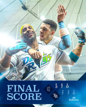 Image post by @RaysBaseball on Twitter/X