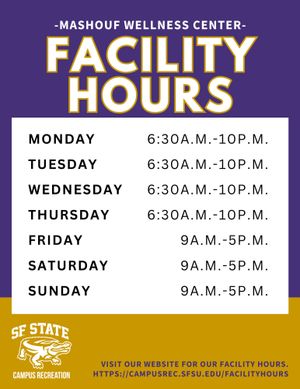 Image post by @sfsu_campusrec on Instagram