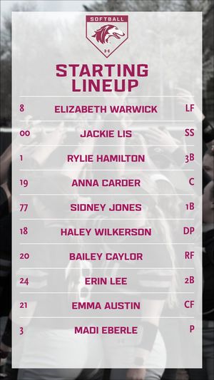Image post by @SIU_Softball on Twitter