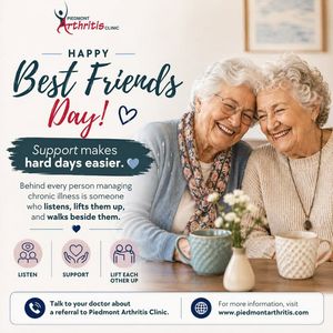 Image post by @PiedmontArthritisClinic on Facebook