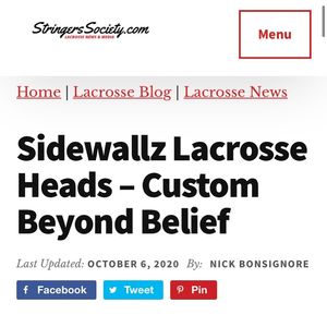Image post by @sidewallzlacrosse on Instagram