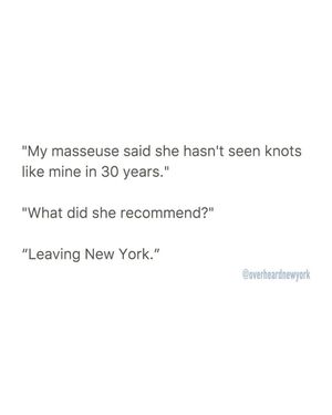 Image post by @overheardnewyork on Instagram