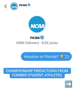 Image post by @ncaa on Instagram