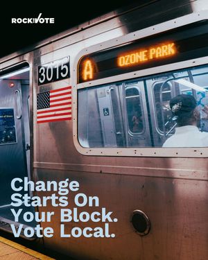 Image post by @rockthevote on Instagram