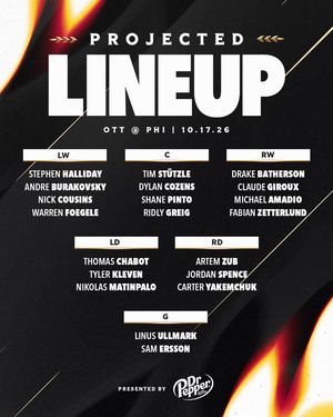 Image post by @Senators on Twitter/X