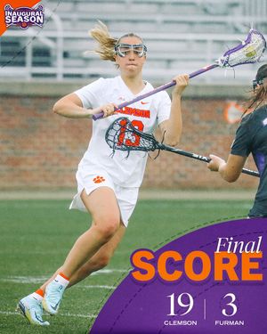 Image post by @clemsonwlax on Instagram