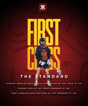 Image post by @vmi_lacrosse on Instagram