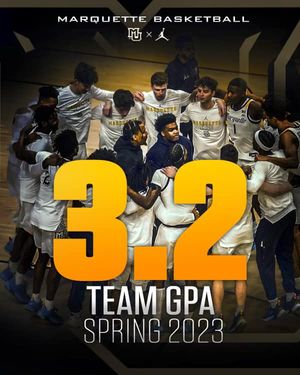 Image post by @MarquetteMensBB on Facebook