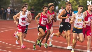 Image post by @NUTrackandField on Twitter