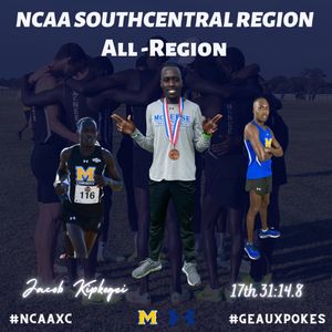 Image post by @McNeeseTF_XC on Twitter