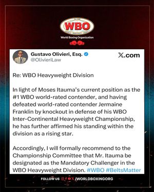 Image post by @worldboxingorg on Instagram