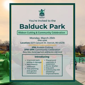 Image post by @DetroitParksRec on Facebook