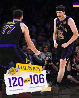 Image post by @lakers on Instagram