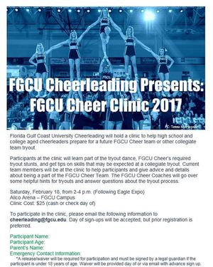 Image post by @fgcu_cheer on Instagram