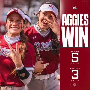 Image post by @nmstatesoftball on Instagram