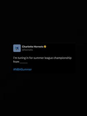 Image post by @hornets on Instagram