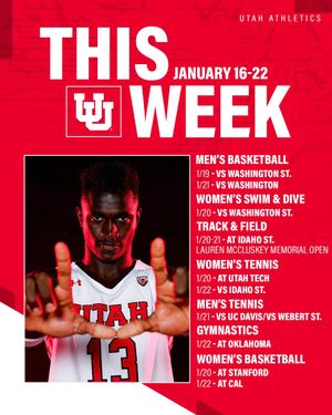 Image post by @utahathletics on Twitter