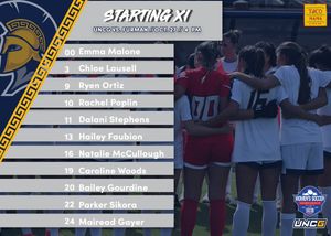 Image post by @UNCGWSoccer on Twitter