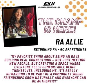 Image post by @EKUHousing on Facebook