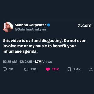 Image post by @slaybrinacarpenterr on Instagram