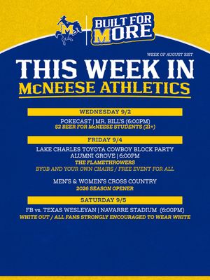 Image post by @mcneesesports on Instagram
