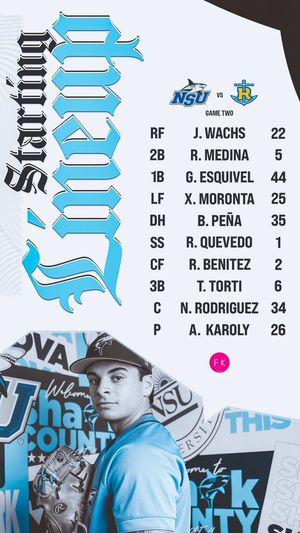 Image post by @NSU_Baseball on Twitter