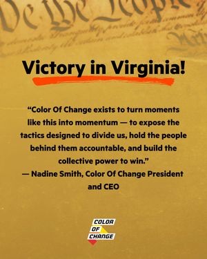 Image post by @colorofchange on Instagram