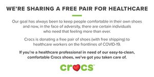 Image post by @Crocs on Twitter