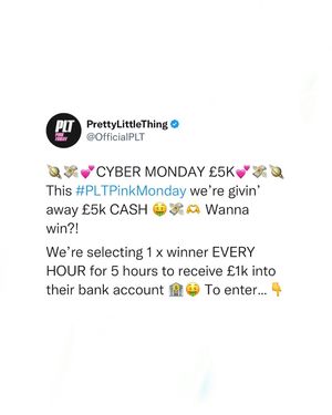 Image post by @prettylittlething on Instagram