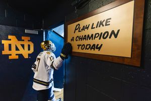 Image post by @nd_hockey on Instagram