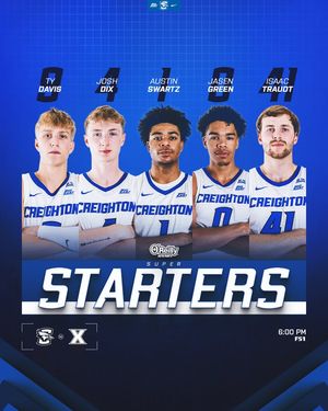 Image post by @Creighton Men's Basketball on Facebook