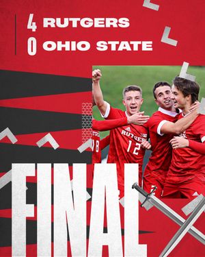 Image post by @RUMensSoccer on Twitter