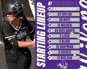 Image post by @ACU_Softball on Twitter