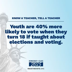 Image post by @rockthevote on Instagram