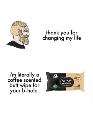 Image post by @dudewipes on Instagram
