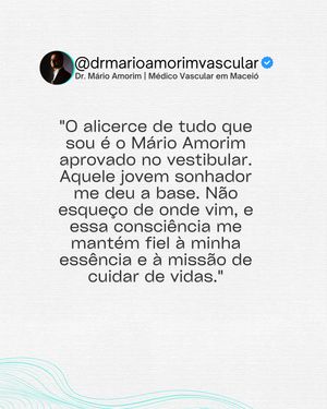 Image post by @drmarioamorimvascular on Instagram