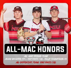 Image post by @NIU_Baseball on Twitter