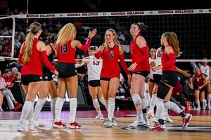 Image post by @UGAVolleyball on Twitter/X