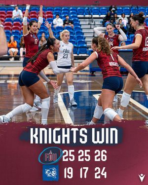 Image post by @FDUKnightsWVB on Twitter/X