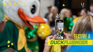 Image post by @uoregon on Twitter