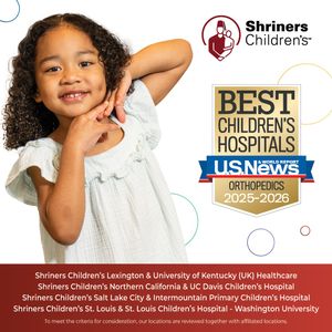 Image post by @shrinershospitals on Instagram