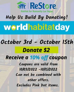 Image post by @HabitatLasVegas on Facebook