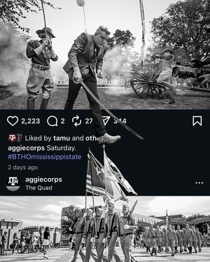 Image post by @aggiecorps on Instagram
