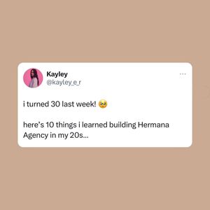 Image post by @hermana.agency on Instagram