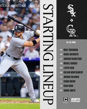 Image post by @whitesox on Twitter