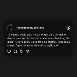 Image post by @frasesdeumpublicitario on Instagram
