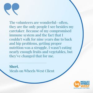 Image post by @mealsonwheelswest on Instagram