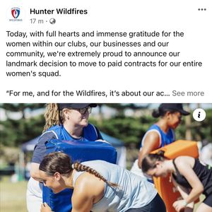 Image post by @wildfiresrugby on Instagram