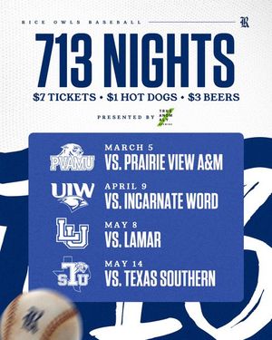 Image post by @RiceBaseball on Twitter