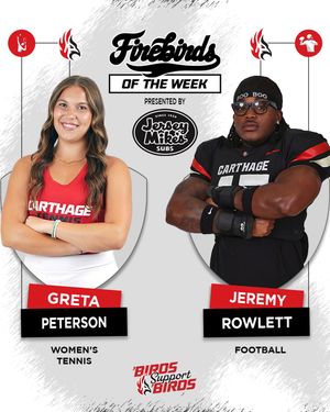 Image post by @carthageathletics on Instagram
